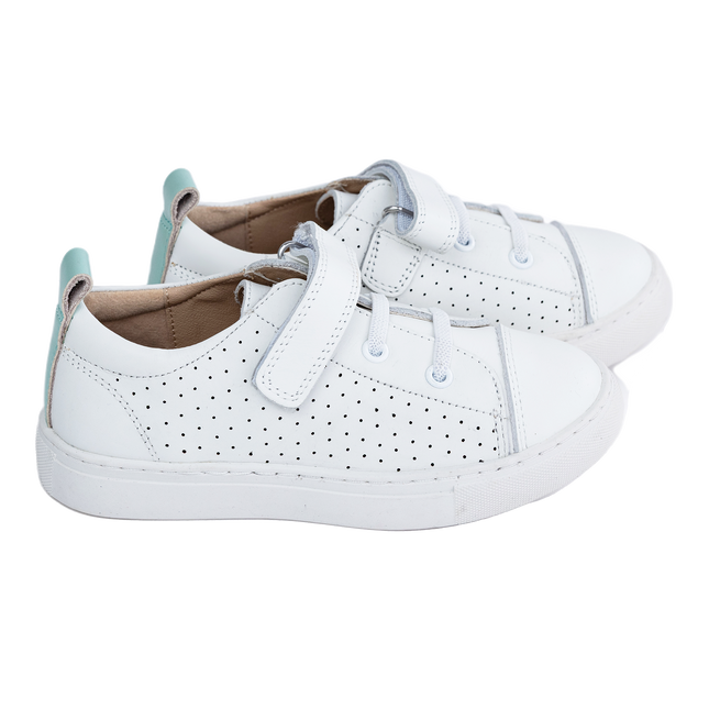 S504 - White Leather Sneaker