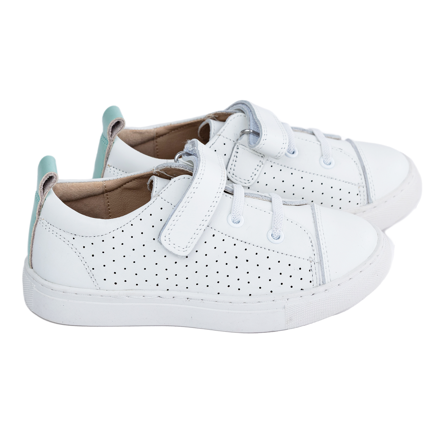 504 - White Leather Sneaker