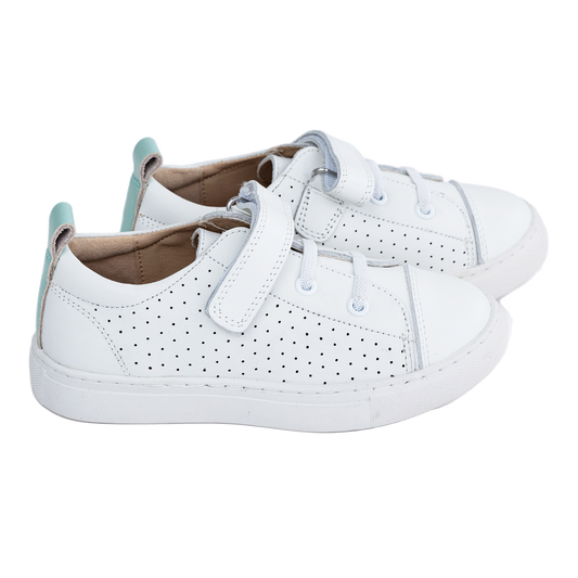 504 - White Leather Sneaker