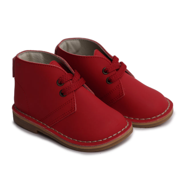 W504 - Matte Red Laced Toddler Shoe