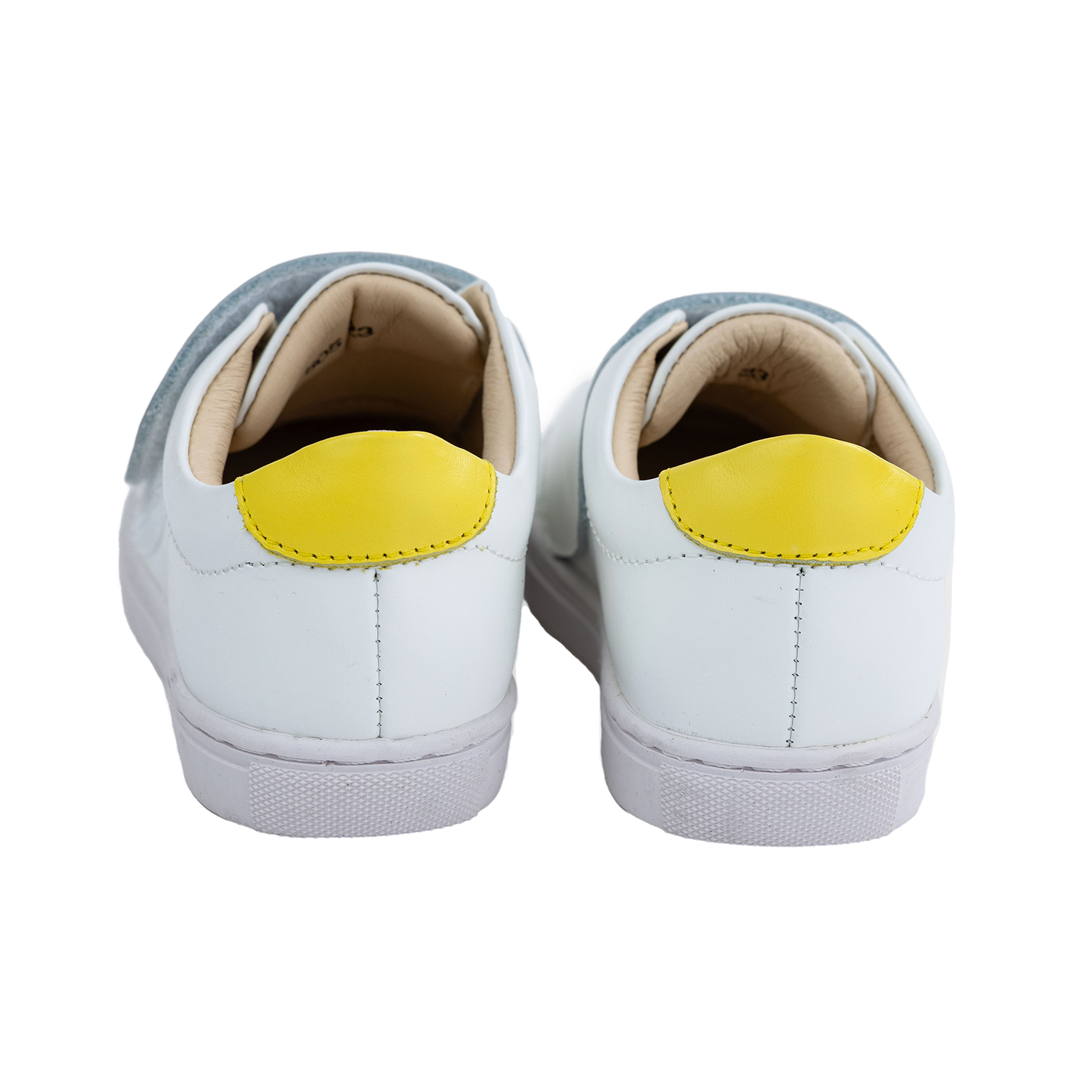 505 - White Leather Velcro Sneaker