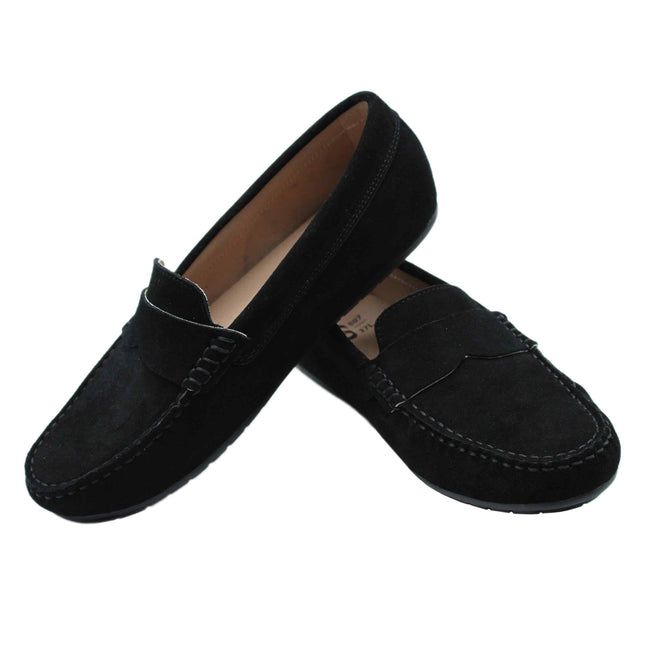 507 - Black Suede Loafer
