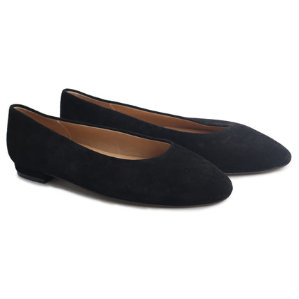 508 - Black Suede Flats