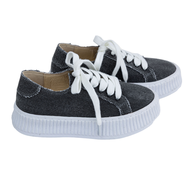 S509 - Grey Canvas Lace Sneaker