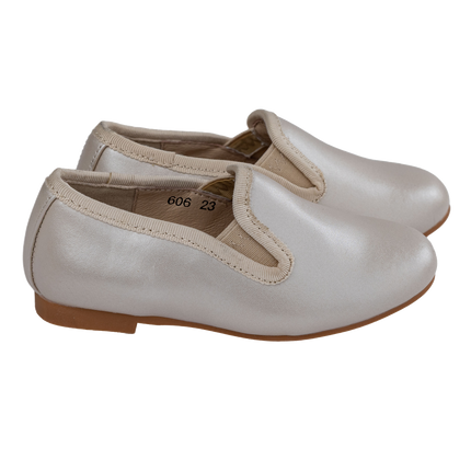 S606 - Gold Leather Loafer