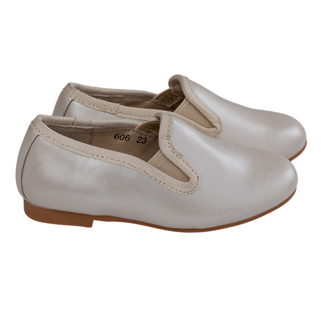 S606 - Gold Leather Loafer