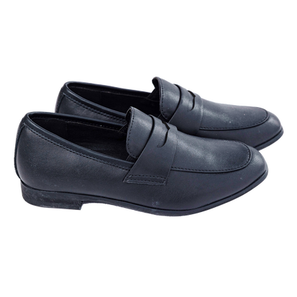 S608 - Black Leather Slip-on