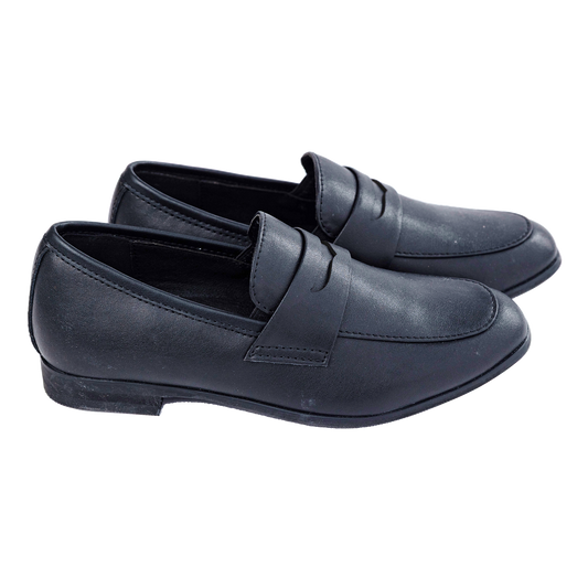 608 - Black Leather Slip-on