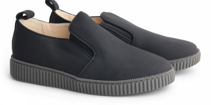 608 - Black Leather Step-in