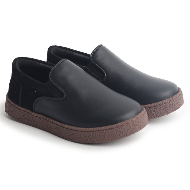 609 - Black Nubuk Slip On