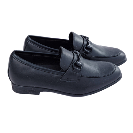 S609 - Black Leather Slip-on