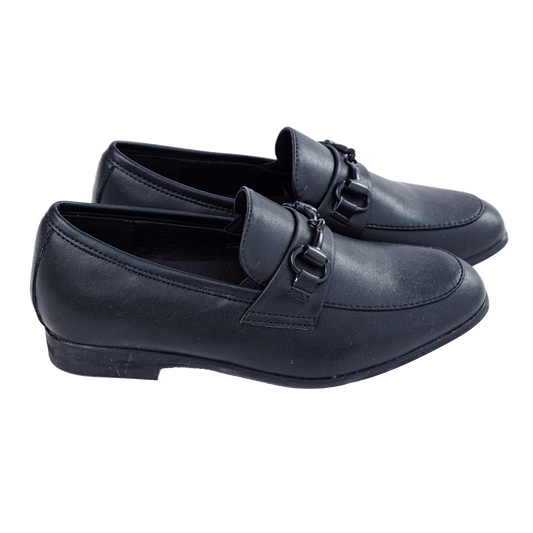 609 - Black Leather Slip-on