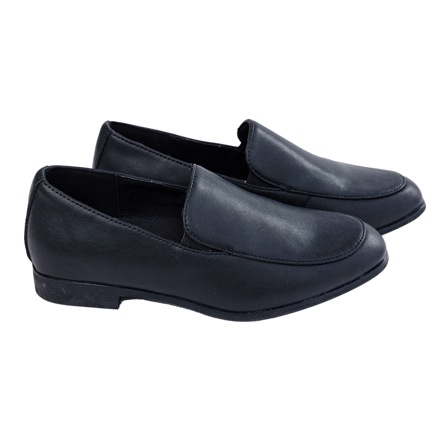 610 - Black Leather Slip-on