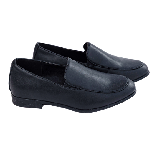 610 - Black Leather Slip-on