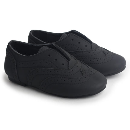 701 - Black Nubuk Laceless Loafer