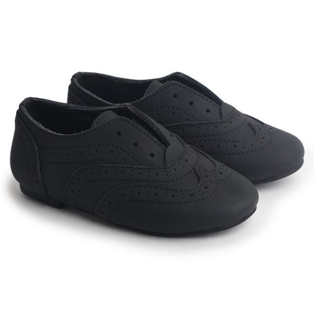 701 - Black Nubuk Laceless Loafer