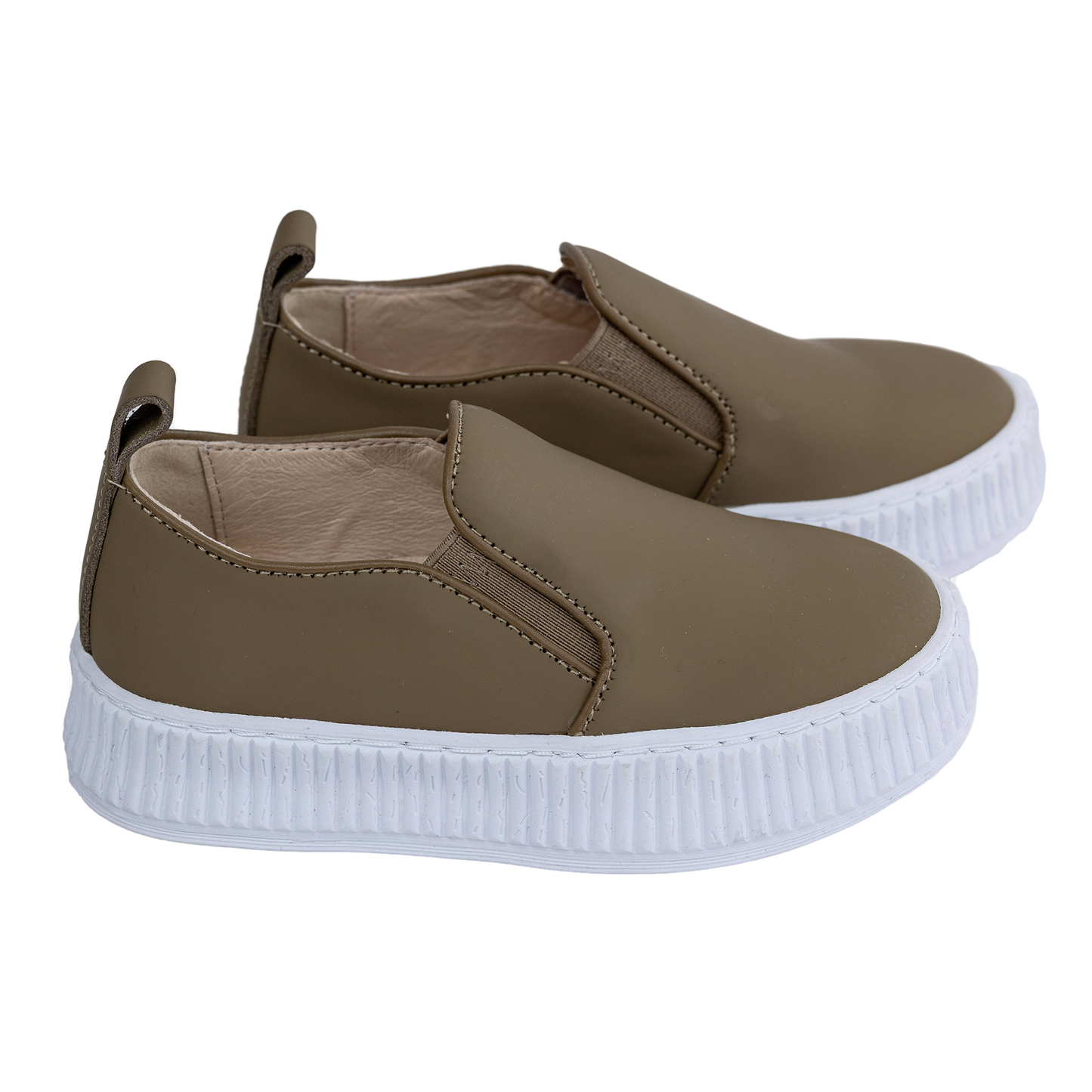 701 - Olive Nubuk Slip-on Sneaker