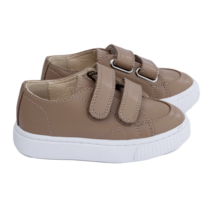 S703 - Taupe Leather Sneaker