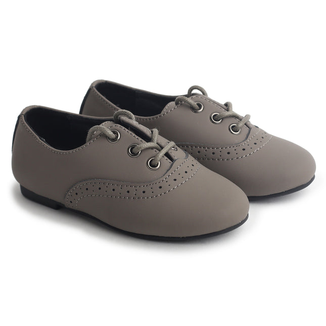 706 - Taupe Nubuk Lace Shoe