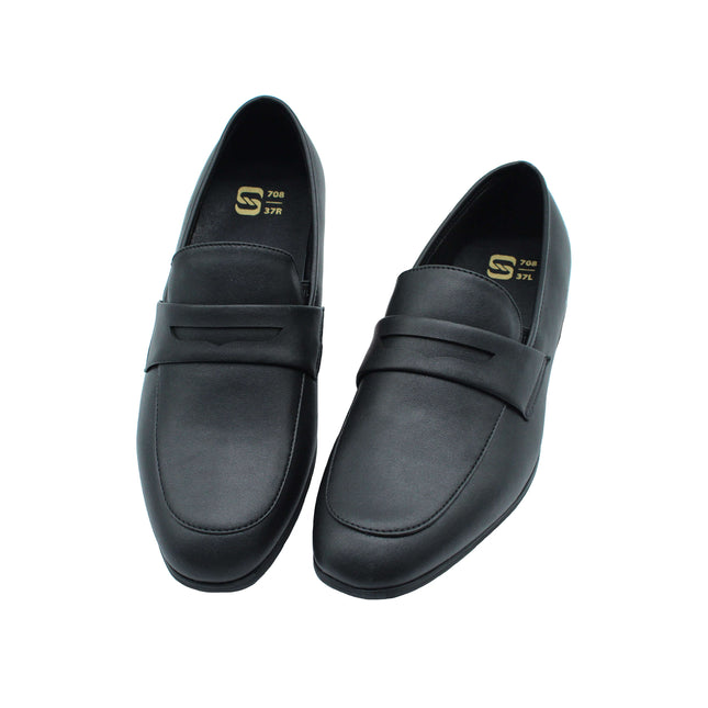 708 - Black Leather Step-in