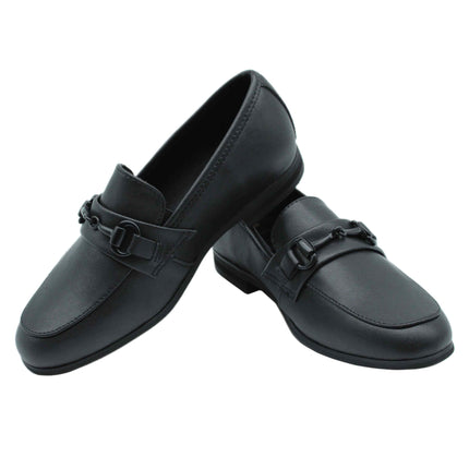 709 - Black Leather Step-in