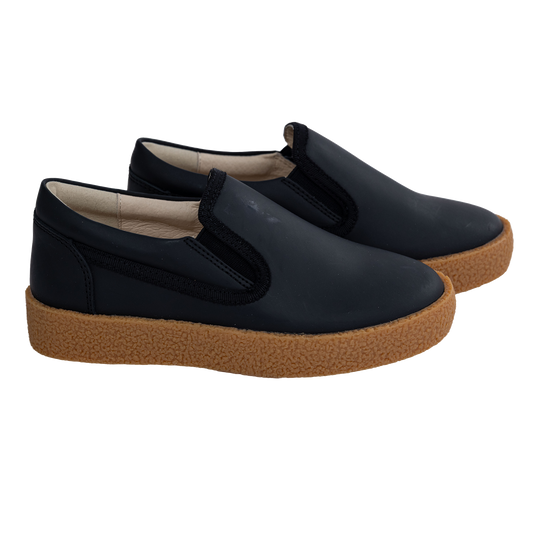 709 - Black Nubuk Slip-on