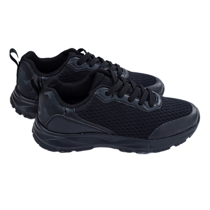 S713 - Black Flyknit/Leather Sneaker