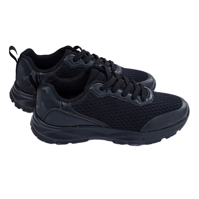 S713 - Black Flyknit/Leather Sneaker