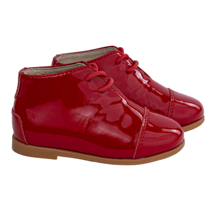 S805- Red Patent Lace Shoe