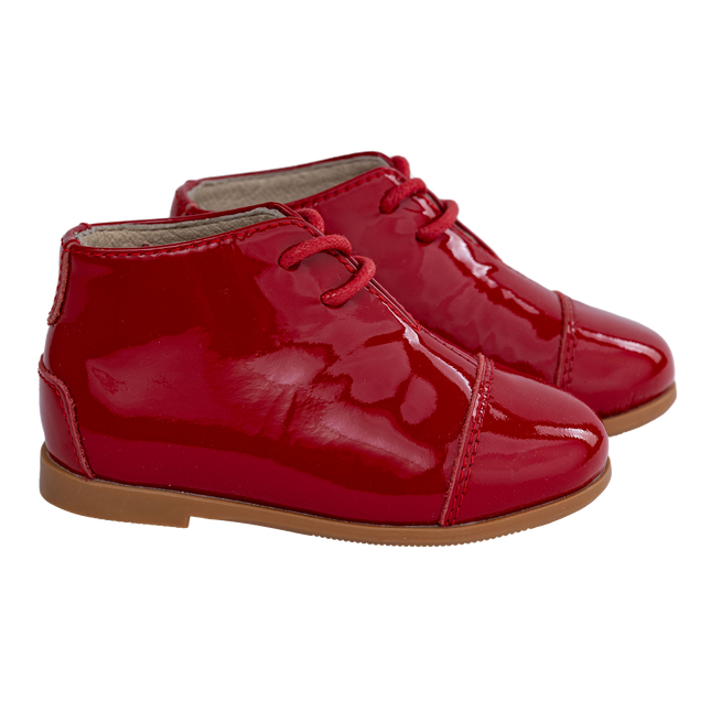 S805- Red Patent Lace Shoe