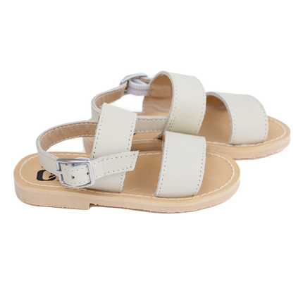 S809- Ivory Leather Sandals