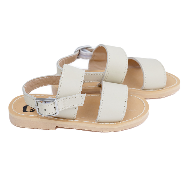 S809- Ivory Leather Sandals