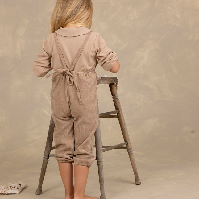 C31- Sand Cord Romper and Knit Onesie, for Boy/Girl