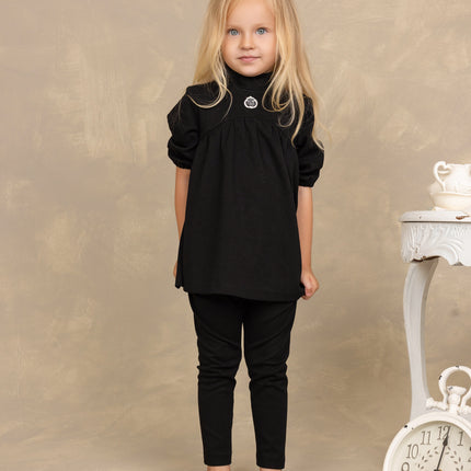 B26- Toddler Girl Mock Neck Set