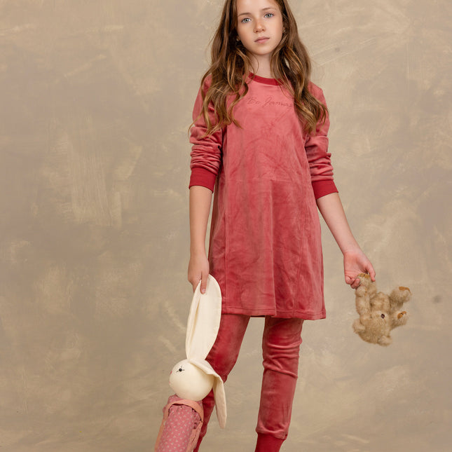 P20- Fuchsia Velour Night Shirt Set