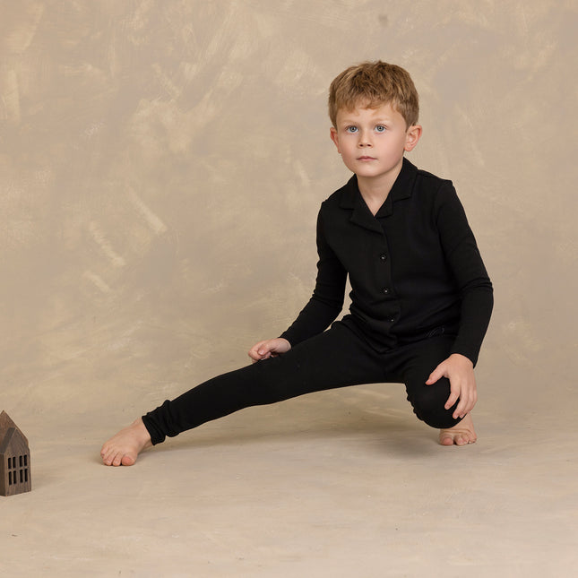 P13- Boys' White Buttoned Down Pajamas
