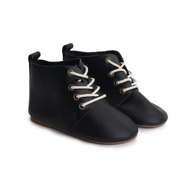 IN-01 - Black Leather High-top Soffee
