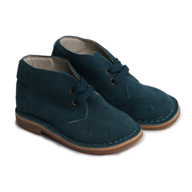 WBB-05 - Teal Suede Laced Shoe