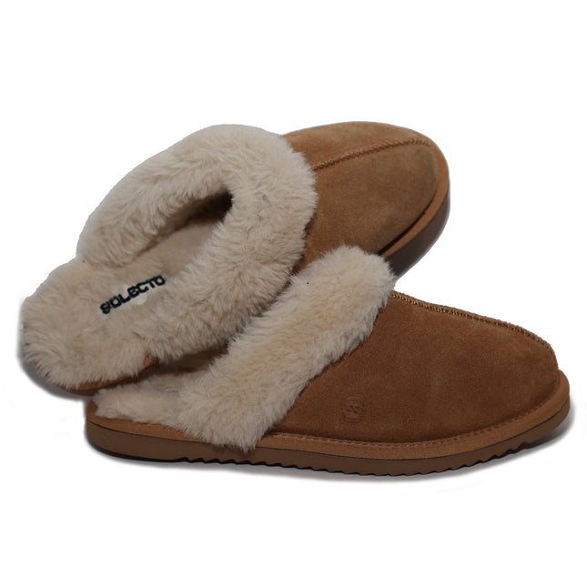 Snugs - Camel Sheepskin Mules